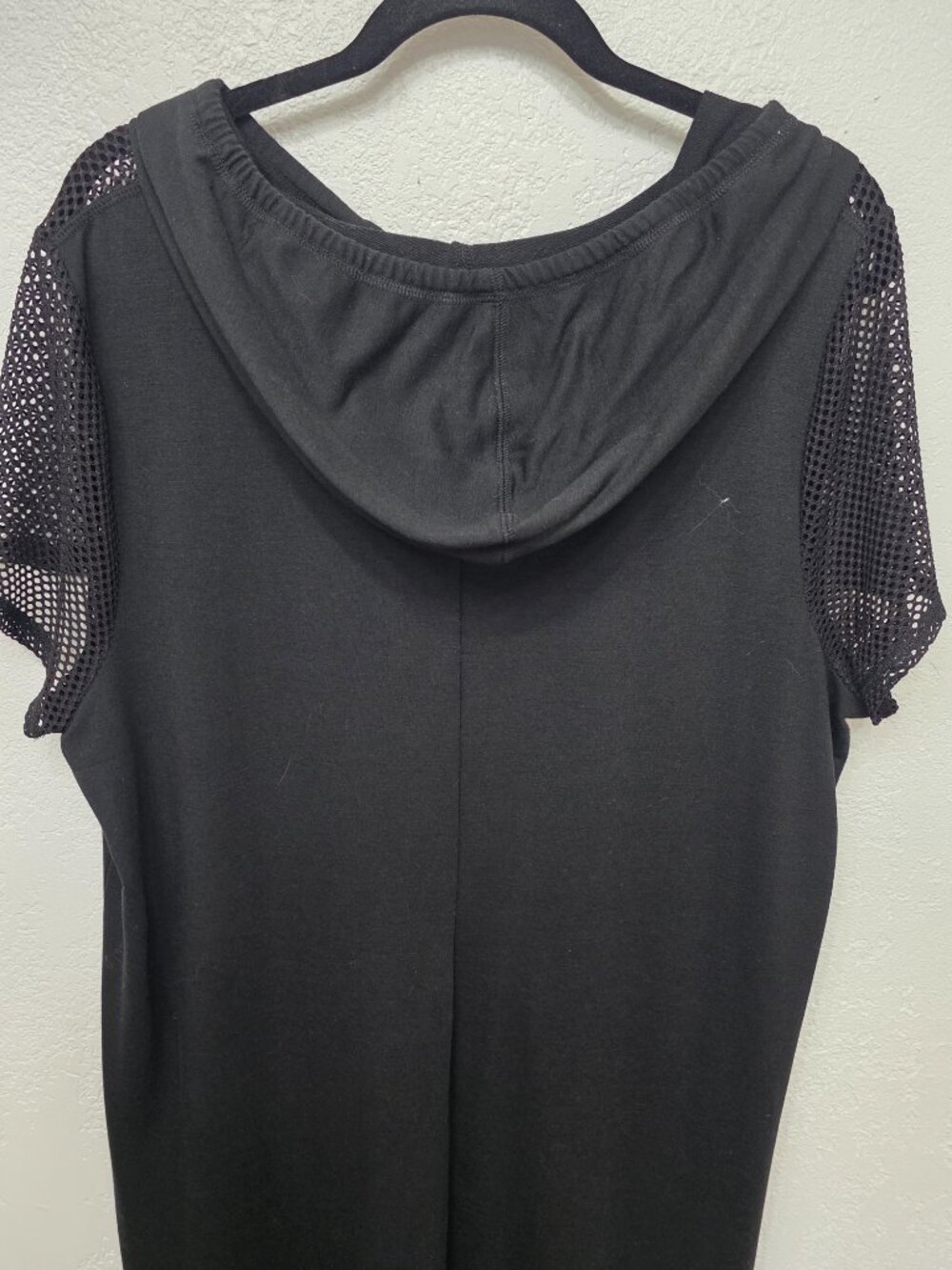 Livi Active Lane Bryant Black Mesh Sleeve Hoodie Swim Cover Up – 18/20 - Picture 9 of 10